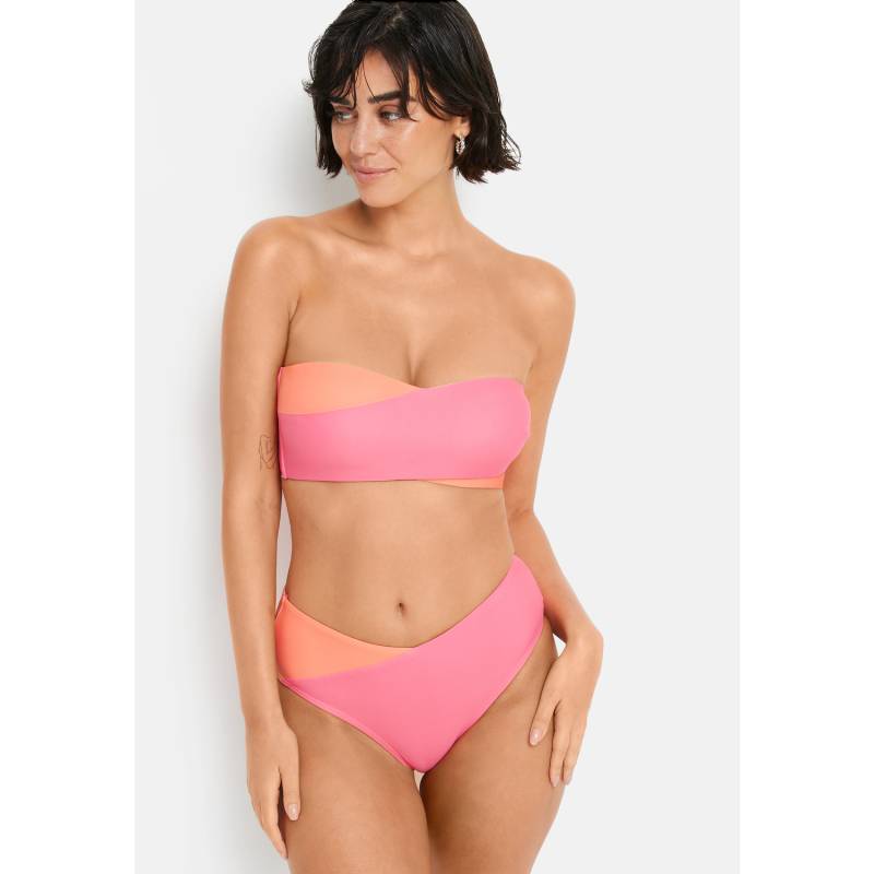 LSCN BY LASCANA Bandeau-Bikini Damen coral-pink Gr.44 Cup A/B von LSCN BY LASCANA