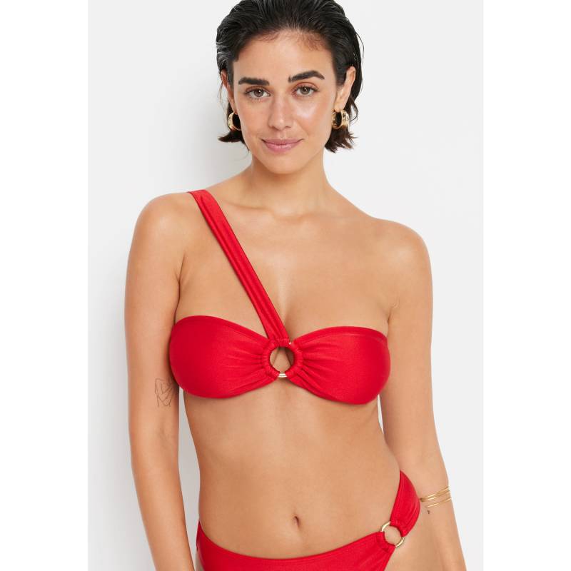LSCN BY LASCANA Bandeau-Bikini-Top Damen rot Gr.42 Cup A/B von LSCN BY LASCANA