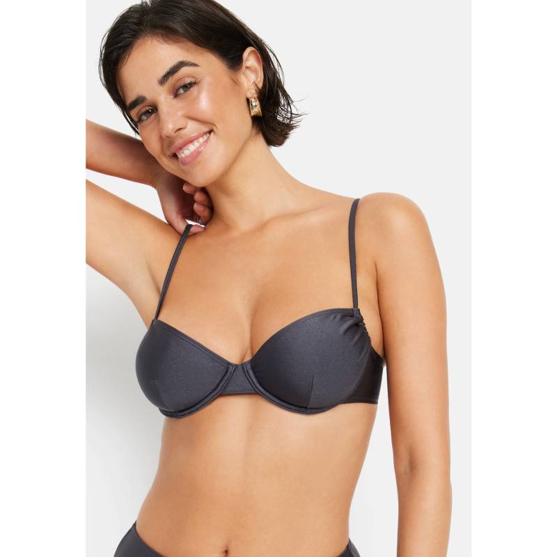 LSCN BY LASCANA Bügel-Bikini-Top Damen anthrazit Gr.42 Cup C von LSCN BY LASCANA