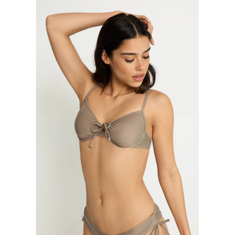 LSCN BY LASCANA Bügel-Bikini-Top Damen stone Gr.36 Cup C von LSCN BY LASCANA