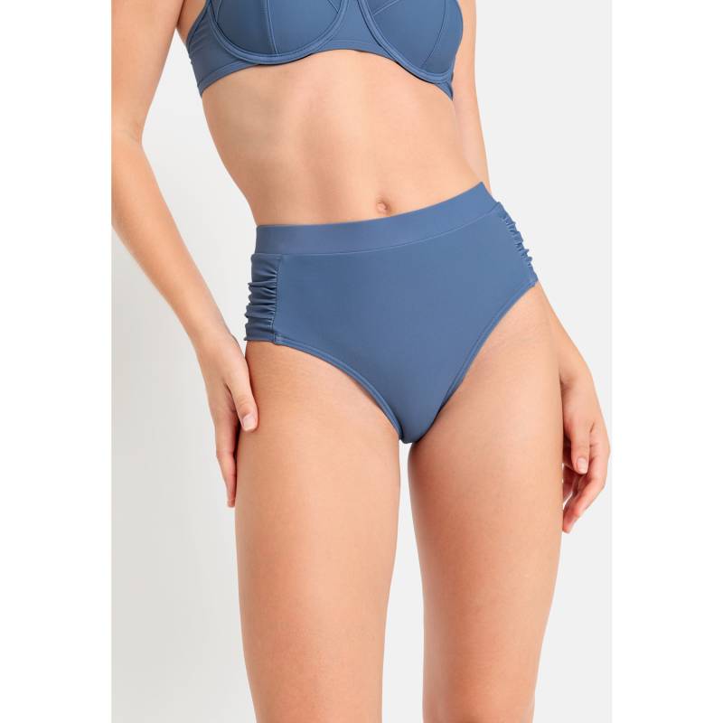 LSCN BY LASCANA Highwaist-Bikini-Hose Damen rauchblau Gr.42 von LSCN BY LASCANA