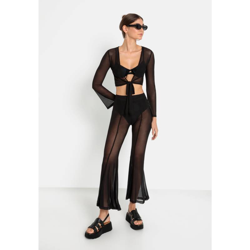 LSCN BY LASCANA Strandset: Shirt und Hose Damen schwarz Gr.44 von LSCN BY LASCANA