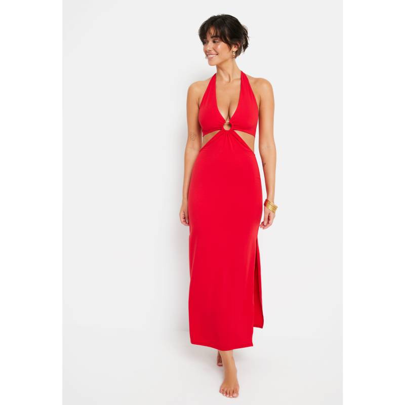 LSCN BY LASCANA Neckholderkleid Damen cherry-red Gr.40 von LSCN BY LASCANA