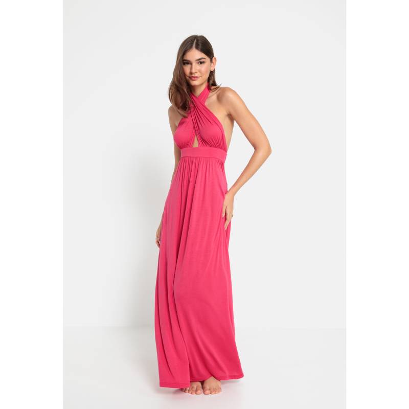LSCN BY LASCANA Neckholderkleid Damen himbeere Gr.48 von LSCN BY LASCANA