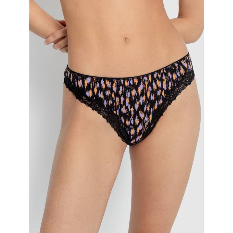 LSCN BY LASCANA String Damen schwarz bedruckt Gr.44/46 von LSCN BY LASCANA