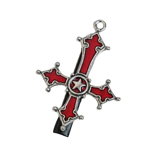 Haarnadeln y2k Star Cross Haarnadelstücke/2 Stück kreuzförmige Entenschnabel-Haarnadel Frühlingskopfbedeckung geeignet for Damen und Mädchen Fotoeinkauf Shopping Reise Haarnadeln Legierung von LSDLOUYAQNG