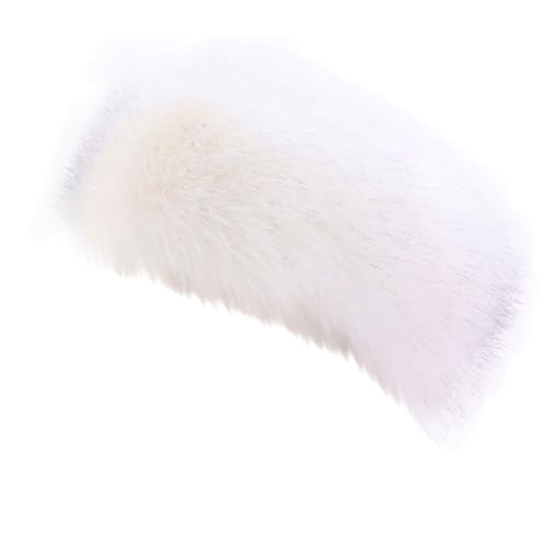 LSGGTIM Winter Russische Pelzmütze, Fellmütze Damen Stirnband Pelzmütze Wintermütze Faux Fuchs Warm Weich Pelzmütze Frauen Cossack Russische Mütze Kunstfell Stirnband Mütze für Winter Herbst von LSGGTIM