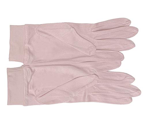 LSHARON Handschuhe aus 100 % Maulbeerseide, Thermo-Futter, Handschuhe für Ski, Fahrrad, Fahrrad, hellrosa, M von LSHARON