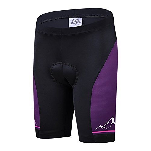 LSHEL Fahrradtrikot für Kinder, kurzärmlig, Cartoon, Rennrad, Mountainbike, Radhose für Mädchen und Jungen, atmungsaktiv, Radhose-Violett, 134/140(Herstellergröße: XL) von LSHEL