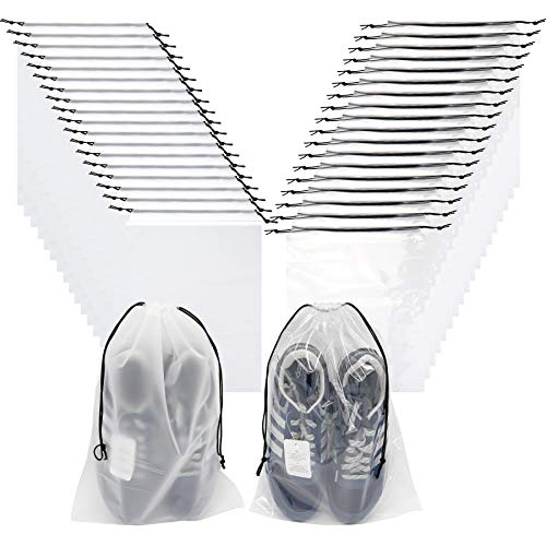 LSJDEER 18 pcs-Reisen und 18 pcs transparent durchlässiger Schuh-Speicher-Beutel, große bewegliche klar Schuhe Pouch verpackung Organizer mit Kordelzug Seil für männer und Frauen LSJDEER 18 pcs-Reisen und 18 pcs transparent durchlässiger Schuh-Speicher-Beutel, große bewegliche klar Schuhe Pouch verpackung Organizer mit Kordelzug Seil für männer und Frauen von LSJDEER