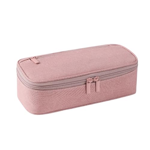 LSNNMU Federmäppchen 2 stücke Große Kapazität Bleistift Fall Estuches Escolares Bleistift Fall Schreibwaren Einfarbig Trousse Schule Liefert Bleistift Beutel(Pink) von LSNNMU