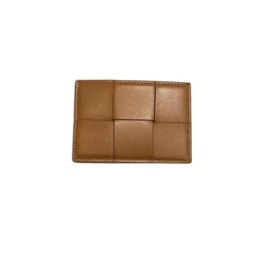 Leder-Geldbörse, vielseitiger Kleiner Kartenhalter, handgefertigt, Ausweishalter mit Mehreren Kartenfächern(Brown+11.5 * 8 * 0.5cm) von LSNNMU