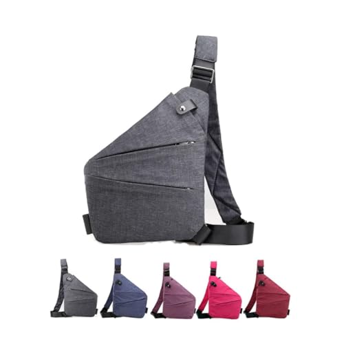 Anti Diebstahl Tasche Damen, Diebstahlsichere Reisetasche Damen, Diebstahlsichere Umhängetasche Damen, Natnestle Umhängetasche, Sicherheitstasche Damen, Sicherheitstasche Reise Damen (Grey,Right) von LSNTUU