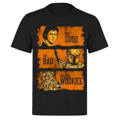 LSNUO The-Good-The-Bad-The-Wookie-Han-Solo-Movie-Ph367-Black-T-Shirt von LSNUO