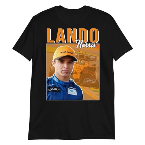 Lando Norris Driver Fan Art Tribute Retro 90s Style Pop T Shirt von LSNUO