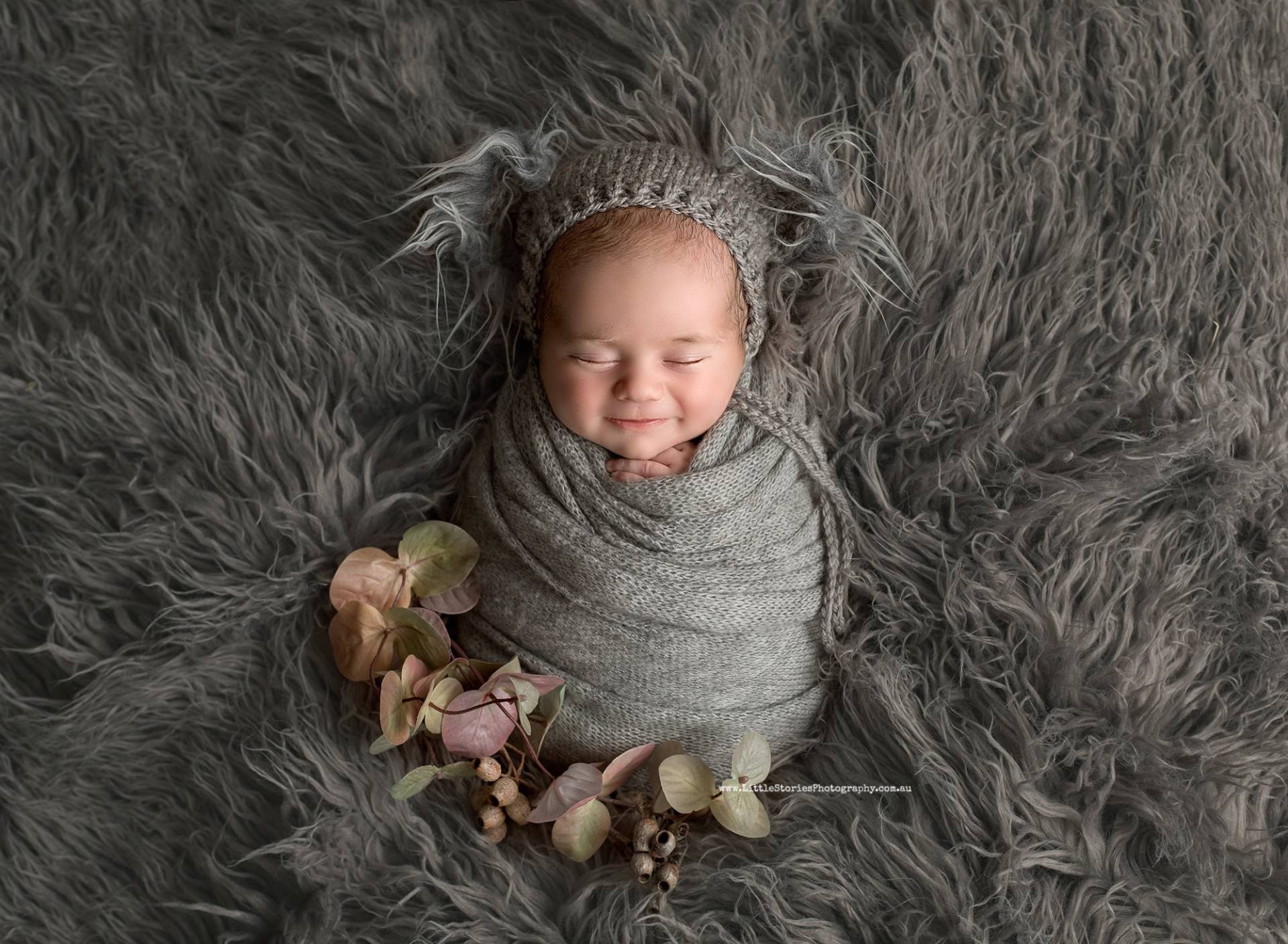 Newborn Koala Bonnet ~ Strickmütze Für Neugeborene Fotografie Newborn Koala Bonnet ~ Strickmütze Für Neugeborene Fotografie von LSPpropshop