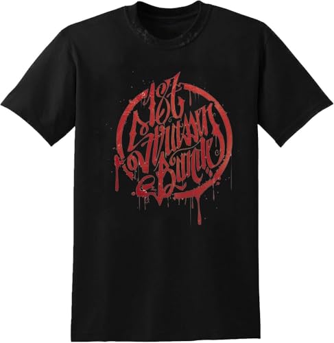 187 Strassenbande Red Music Mens Black T-Shirt Hemden(Medium) von LSQ&SL