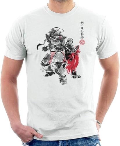 Brotherhood Japan Full Metal Alchemist Men's T-Shirt Hemden(Medium) von LSQ&SL