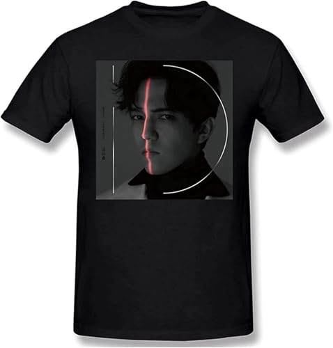 Dimash Kudaibergen id Men's Classic Basic Super Soft Cotton T-Shirt Summer Hemden(XX-Large) von LSQ&SL