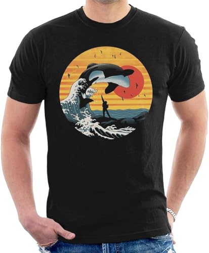 The Great Killer Whale Free Willy Men's T-Shirt Hemden(Medium) von LSQ&SL