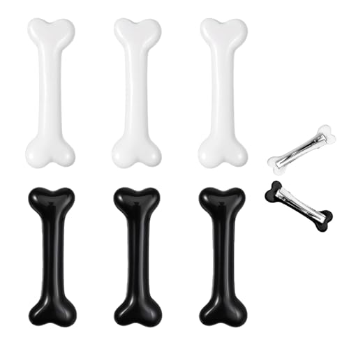 LSTKLY Knochen-Haarspange mit Totenkopf-Skelett-Haarnadeln, Gothic-Haarspangen, Weiß, Halloween-Haarspangen für Frauen und Mädchen, Seitenband, Haarspangen, Cosplay-Kostüm, Haarschmuck, Hundeknochen LSTKLY Knochen-Haarspange mit Totenkopf-Skelett-Haarnadeln, Gothic-Haarspangen, Weiß, Halloween-Haarspangen für Frauen und Mädchen, Seitenband, Haarspangen, Cosplay-Kostüm, Haarschmuck, Hundeknochen von LSTKLY