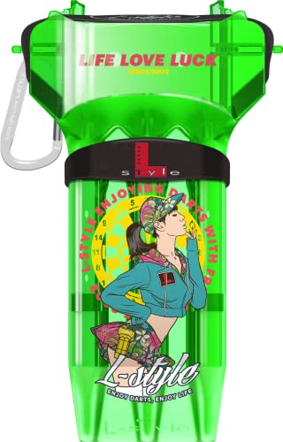 L-Style Dart Case Krystal One von Thor-Sports in diversen Farben/Darts Wallet/Hardcase (Krystal One 2023 M9, Green) von LSTYLE
