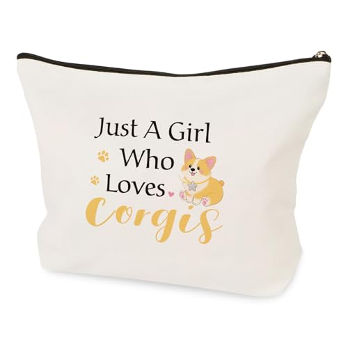 LSVGSAK Corgi Kosmetiktasche, Make-up-Tasche, Corgi-Liebhaber, Geschenke für Frauen und Mädchen von LSVGSAK