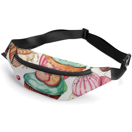 Gürteltasche für Damen und Herren, Cupcakes, Donuts, Muffins, Zucker, Crossbody-Gürteltasche, Sport-Gürteltasche, für Reisen, Laufen, Wandern, Wandern, Workout, Cupcakes, Donuts, Muffins, Zucker, 36 x Gürteltasche für Damen und Herren, Cupcakes, Donuts, Muffins, Zucker, Crossbody-Gürteltasche, Sport-Gürteltasche, für Reisen, Laufen, Wandern, Wandern, Workout, Cupcakes, Donuts, Muffins, Zucker, 36 x von LSWQK