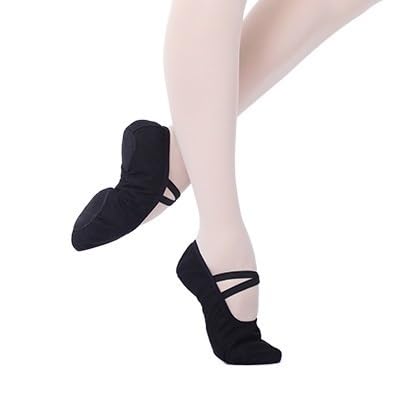 Ballett Spitzenschuhe Ballettschuhe for Mädchen, Kinder, Gymnastikschuhe, Ballerina, Tanzschuhe, Turnschuhe, Kinder for Tanzen 735(Color:Black,Size:44) von LSYHHXC