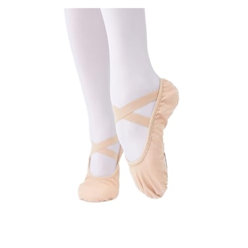 Ballett Spitzenschuhe Frauen Ballett Schuhe Mädchen Professionelle Ballett Hausschuhe Split Sohle Tanz Schuhe Frauen Tanz Training Schuhe 735(Color:Beige,Size:26) von LSYHHXC