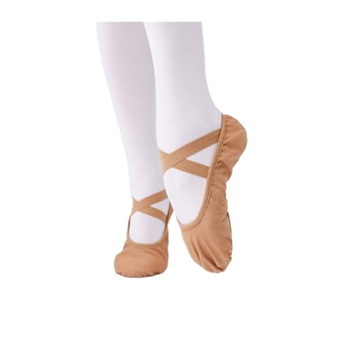 Ballett Spitzenschuhe Frauen Ballett Schuhe Mädchen Professionelle Ballett Hausschuhe Split Sohle Tanz Schuhe Frauen Tanz Training Schuhe 735(Color:Tan,Size:24) von LSYHHXC