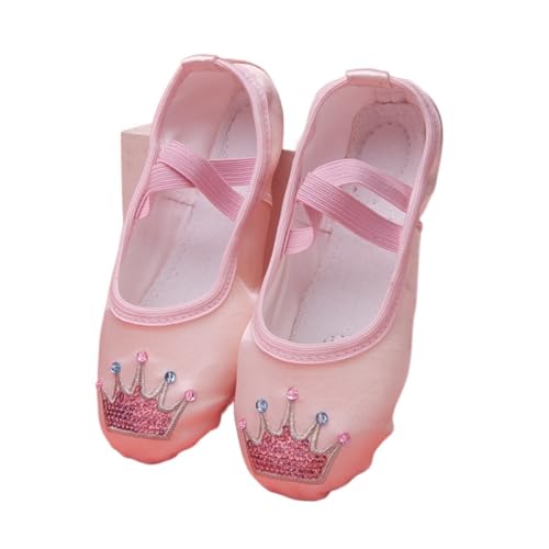 Ballett Spitzenschuhe Kinder Tanzschuh Weiche Sohle Üben Satin Stickerei Ballett Körper Yoga Mädchen Indoor Gymnastikschuhe 735(Color:Elizabeth Flesh,Size:25) von LSYHHXC