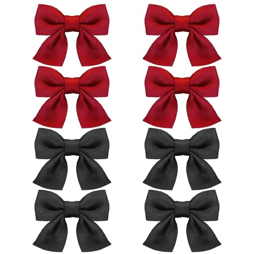 4 Paar Schleife Haarspangen Niedliche Haarspangen für Kinder Haarschmuck Haarspangen Rutschfeste Haarspangen Kleidung Zubehör von LSYYSL