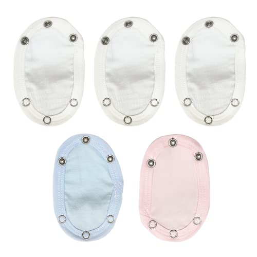 LSYYSL 5 Stück Weste Extender, Babykleidung Extender, Baby Bodysuit Extender, Onesie Extender, Utility Bodysuit Crotch Extender, Unisex von LSYYSL