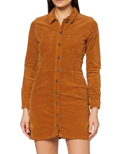 LTB Damen Blusenkleid Halsey orange XXL (44) von LTB Jeans