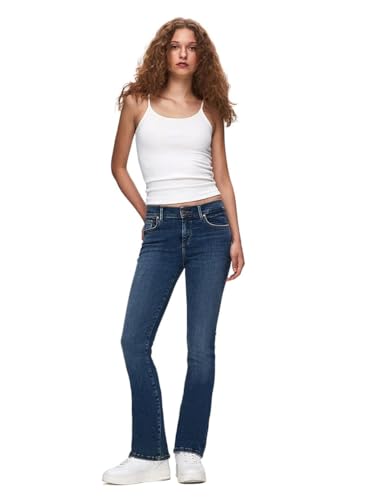 LTB Damen Jeans Fallon 400 - Mid Waist - Bootcut - Blau W27-W34 Baumwolle, Größe:33W / 30L, Farbe:15920-55582 Minnow Wash von LTB Jeans