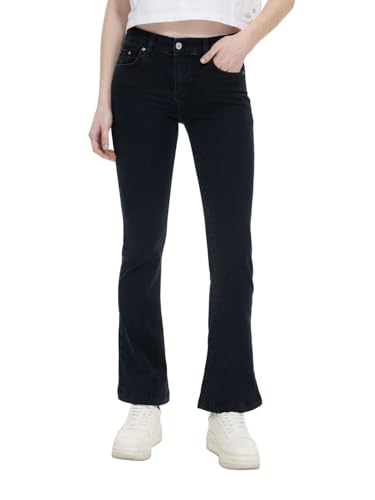 LTB Damen Jeans Fallon Flared Fit - Blau - Laure Wash W27-W34 Baumwolle Stretch, Größe:34W / 34L, Farbe:Laure Wash 55259 von LTB Jeans