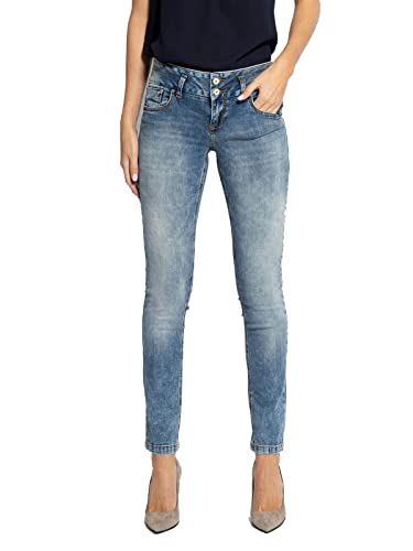 LTB Damen Jeans Zena Mid Rise Slim (29W / 30L, Elite Undamaged Wash) von LTB Jeans