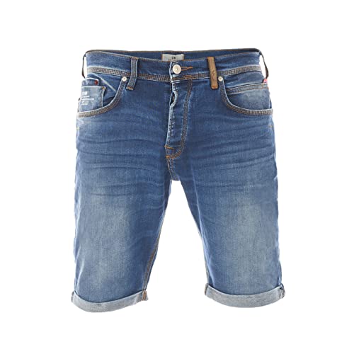 LTB Herren Jeans Bermuda Corvin Slim Fit Shorts Baumwolle Denim Kurz Short Blau Dunkelblau Schwarz S M L XL XXL 3XL 4XL 5XL, Größe:3XL, Farbe:Bulky Wash (52249) von LTB Jeans