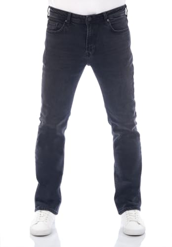 LTB Herren Jeans Hose PaulX Straight Fit Jeanshose Basic Baumwolle Denim Stretch Schwarz w28 w29 w30 w31 w32 w33 w34 w36 w38 w40, Farbvariante:Wolf Black Wash (54914), Größe:30W / 34L von LTB Jeans