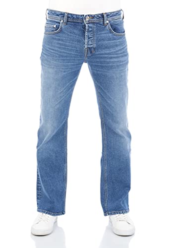 LTB Jeans Hose Herren Bootcut Timor Denim Stretch Tiefer Bund Blau Schwarz 28W - 40W 30L - 36L, Farbvariante:Stormi Wash (53941), Größe:28W / 34L von LTB Jeans