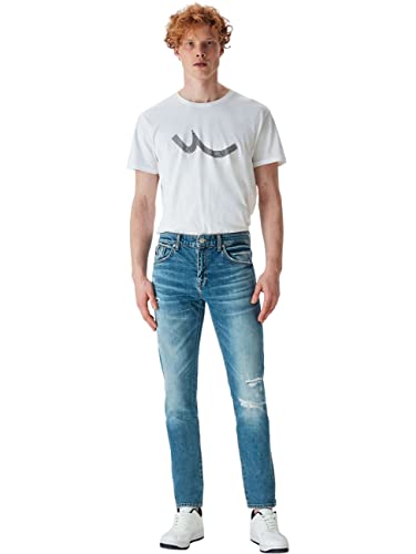 LTB Herren Jeans Joshua - Slim Fit - Blau - Adona Wash W27-W42 Baumwolle Stretch, Größe:31W / 34L, Farbvariante:Adona Wash 53609 von LTB Jeans