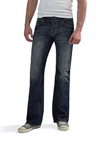 LTB Herren Jeans Tinman Bootcut Blau - 2 Years Wash Wash W28 - W48, Wash:2 Years (305), Größe:48W / 32L von LTB Jeans