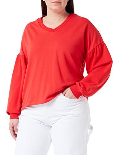 LTB Jeans Damen Fahozo Sweatshirt, Fiery Red 1072, L von LTB Jeans