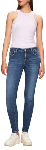 LTB Jeans Damen Fallon 100 - Skinny Mid Rise Basic-5-Pocket Dark Wash Blau aus Baumwollgemisch - Größe W34L30 von LTB Jeans