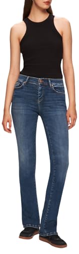 LTB Jeans Damen Fallon 400 - Bootcut Mid Rise Basic-5-Pocket Dark Wash Blau aus Baumwollgemisch - Größe W33L34 von LTB Jeans