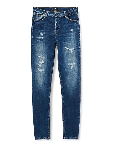 LTB Jeans Damen Jeans Amy X - Jeans Damen Skinny aus Baumwollmischung Skinny Denim Dunkel mit Reißverschluss Hohe Taille - Blau von LTB Jeans