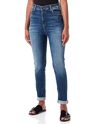 LTB Jeans Damen Jeans Amy X - Jeans Damen Skinny aus Baumwollmischung Skinny Denim Dunkel mit Reißverschluss Hohe Taille - Blau von LTB Jeans
