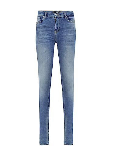 LTB Jeans Damen Jeans Amy X - Jeans Damen Skinny aus Baumwollmischung Skinny Denim Light mit Reißverschluss Hohe Taille - Blau von LTB Jeans