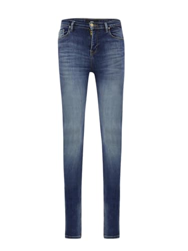 LTB Jeans Damen Jeans Amy X - Jeans Damen Skinny aus Baumwollmischung Skinny Denim Mittel mit Reißverschluss Hohe Taille - Blau von LTB Jeans